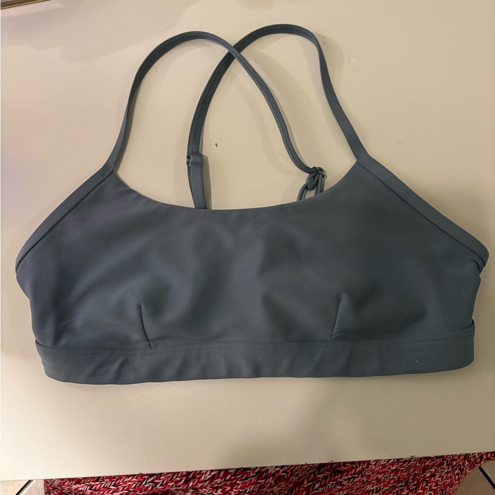 Alo Yoga Steel Gray Airlift Intrigue Sports Bra Size Small